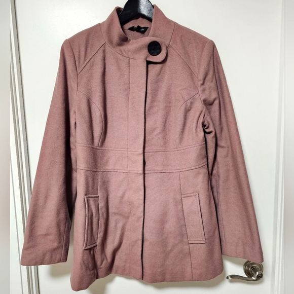 Le Chateau Pink Wool coat - sz Med - Picture 1 of 14